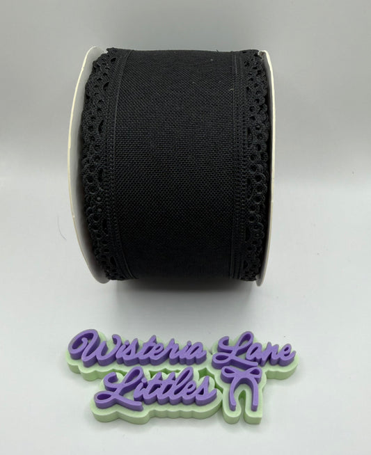 Black Scalloped Edge Lace